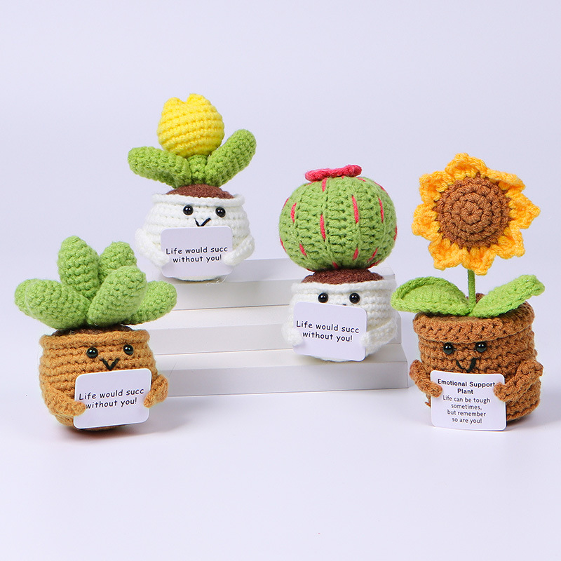 Gardening Tools Cute - Mini Cute Crochet Flowers Finished Handmade