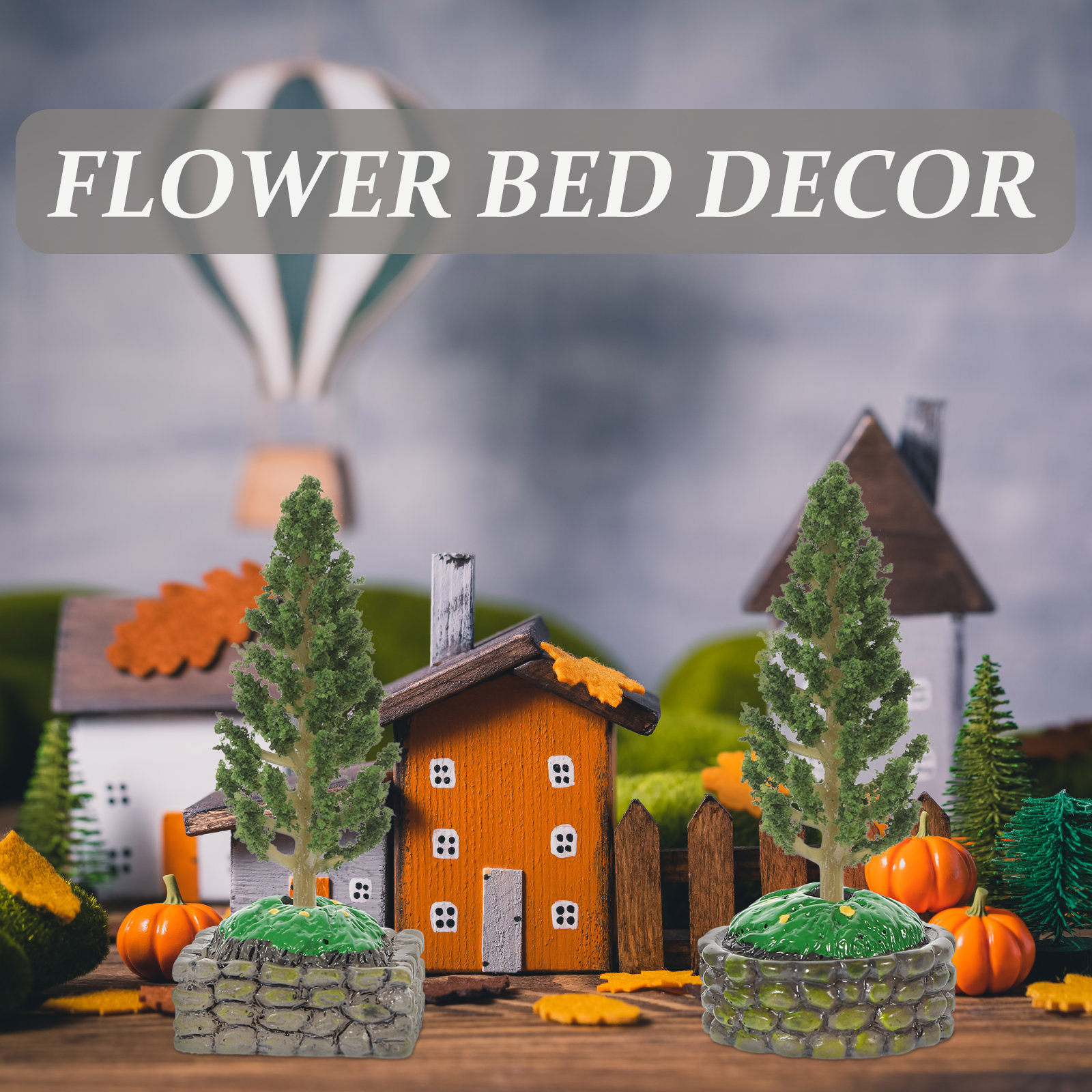 Gardening Tools Photo - 6Pcs Resin Parterre Mini Flower Bed