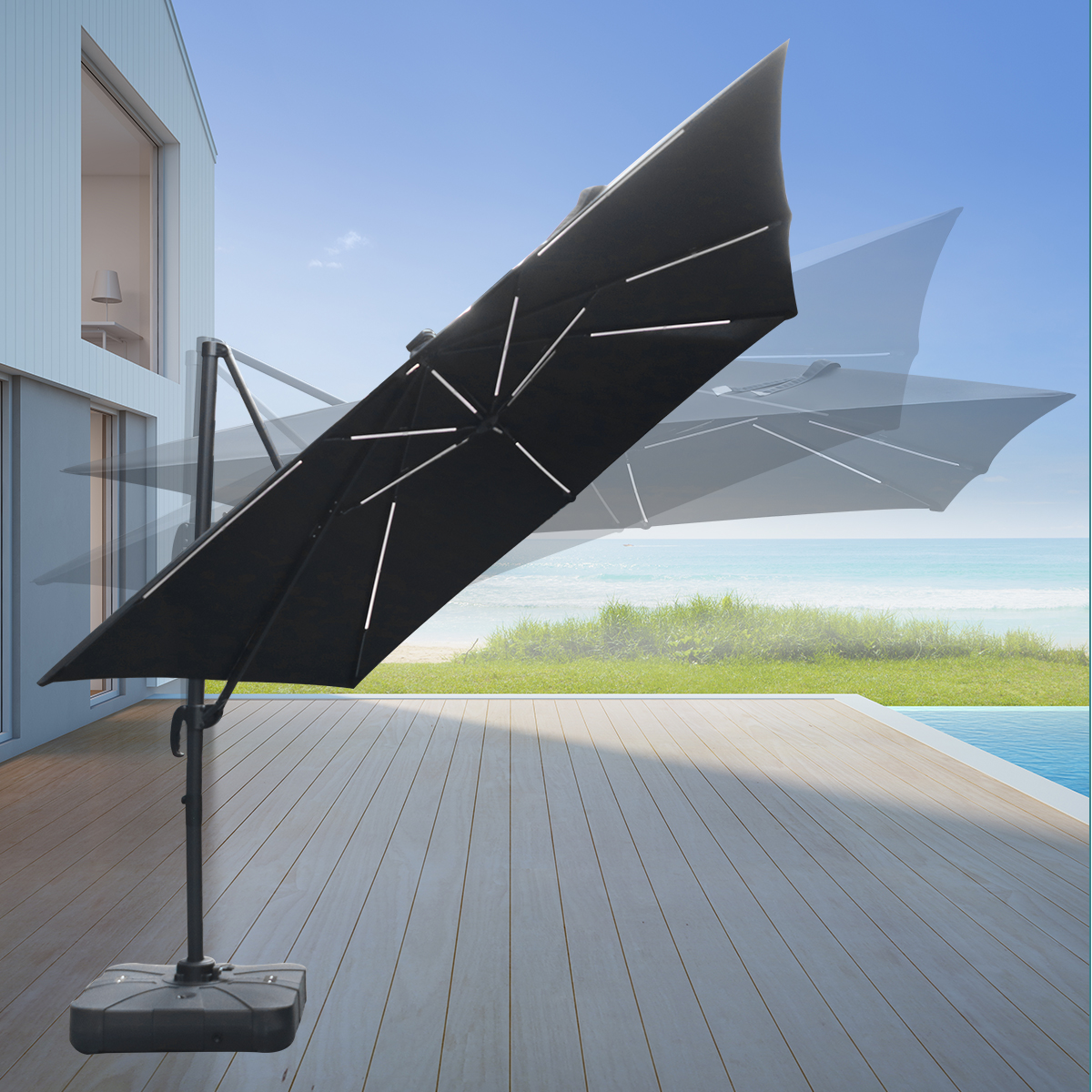 Gardening Tools Logo - Custom Garden Roman Umbrella Patio Bali