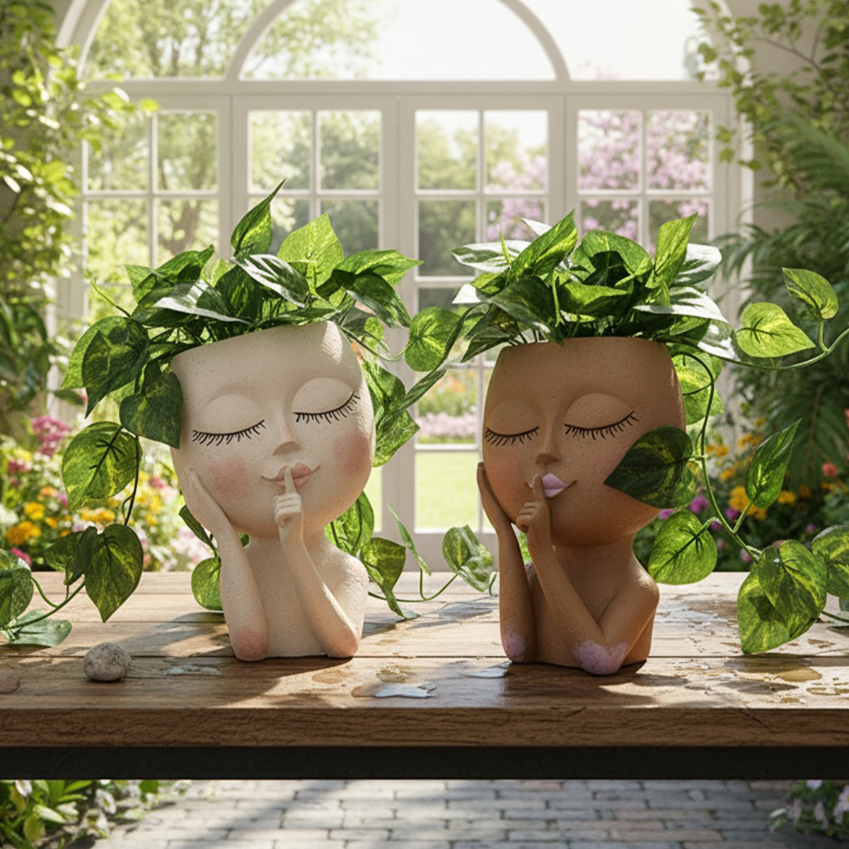 Orchid Potting Mix - 1PC, flowerpots decorated with closed eyes