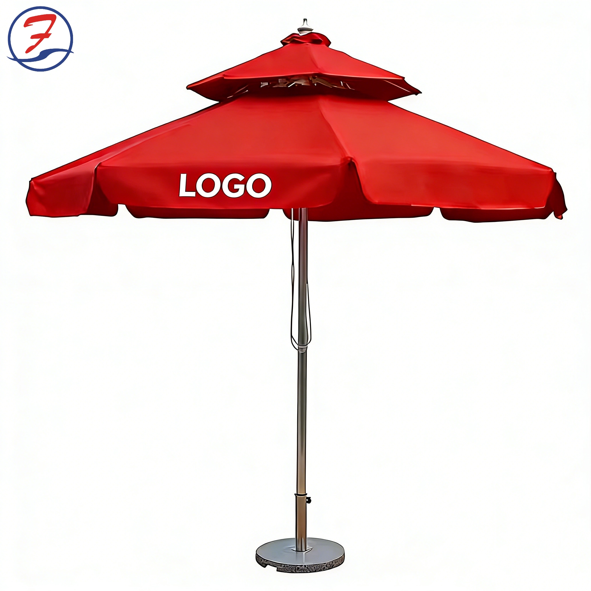 Gardening Tools Logo - Custom Logo Patio Umbrella with Heavy