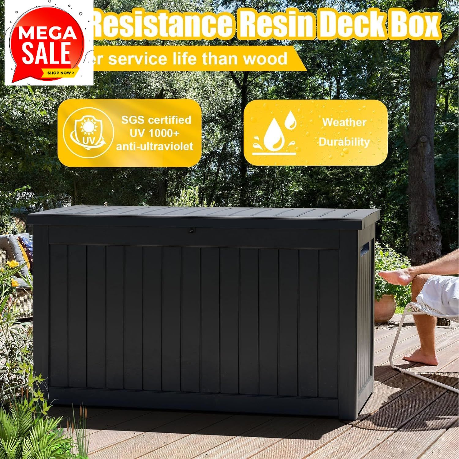 Gardening Tools Price - Sale price 280 Gallon Resin Deck