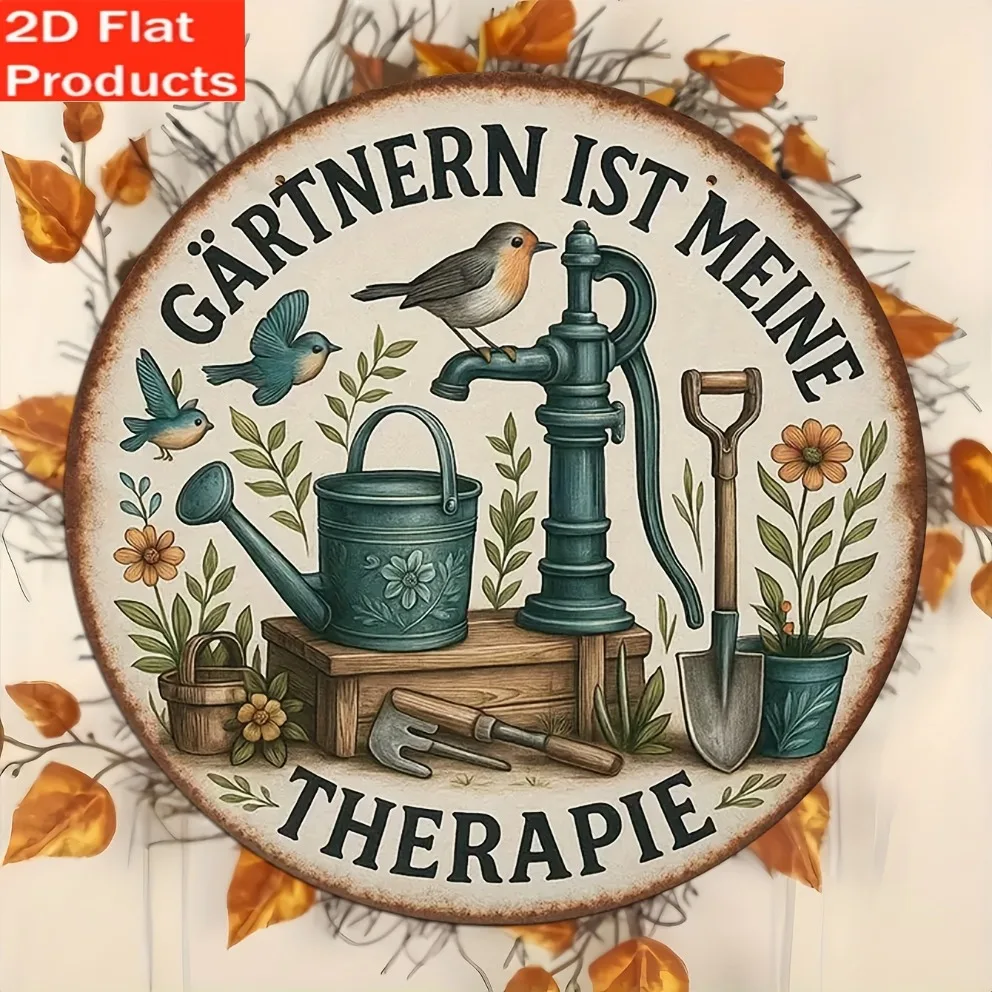 2D Flat: 1 Vintage  Garden Sig - Gardening Tools German recensie en prijs