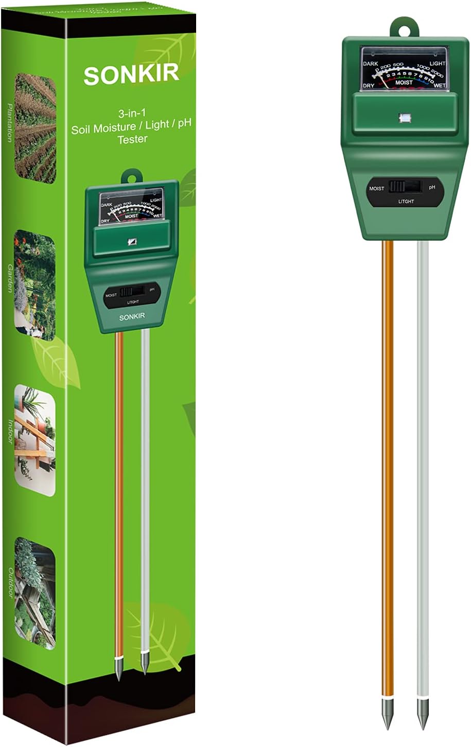 Soil pH Meter, MS02 3-in-1 Soi - Moisture Meter Plant recensie en prijs