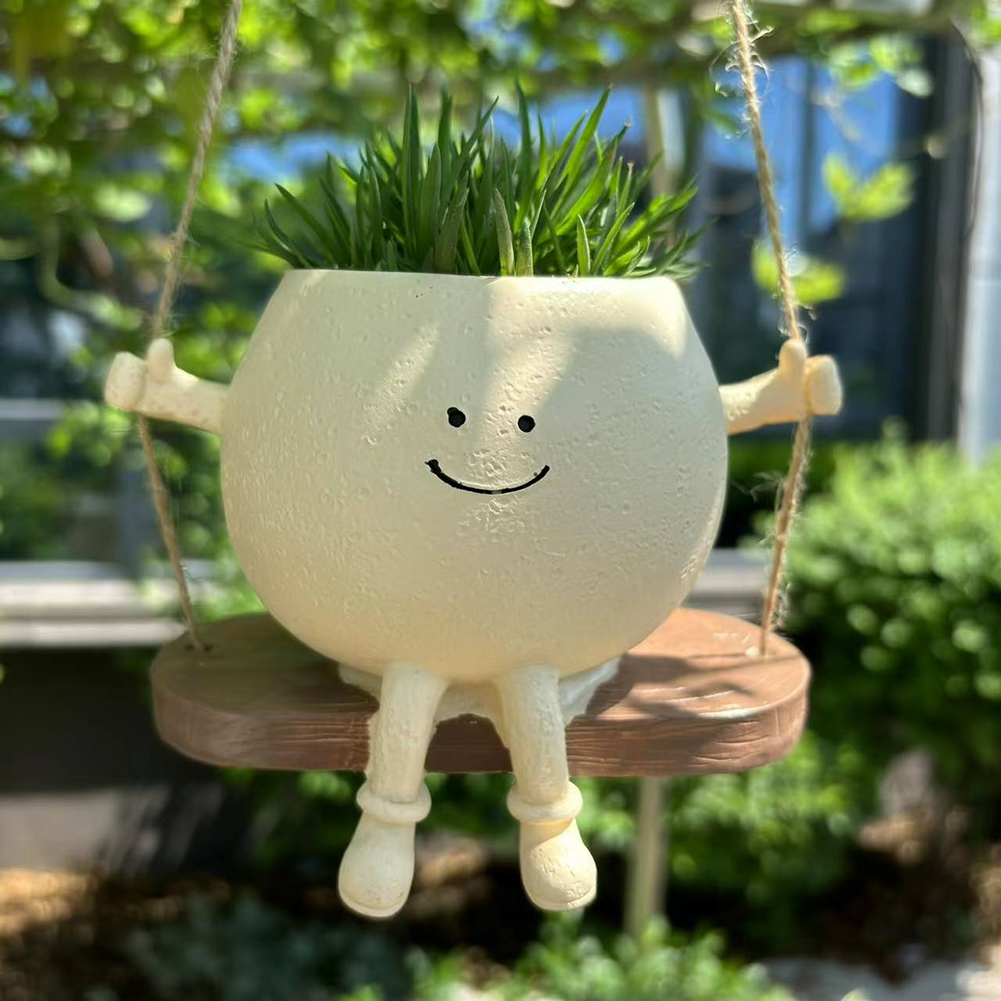 Chair/Swing Smile Face Planter - Gardening Tools Cute recensie en prijs