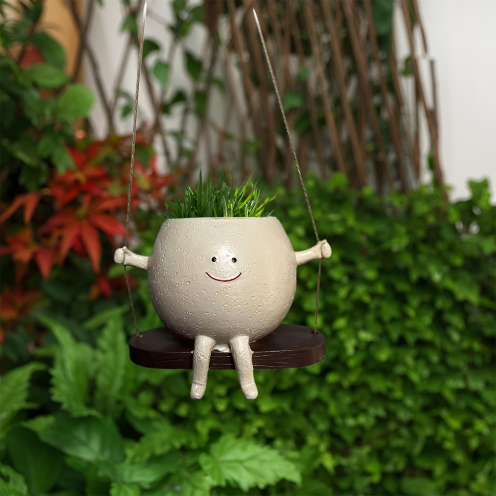 Chair/Swing Smile Face Planter - Gardening Tools Cute recensie en prijs
