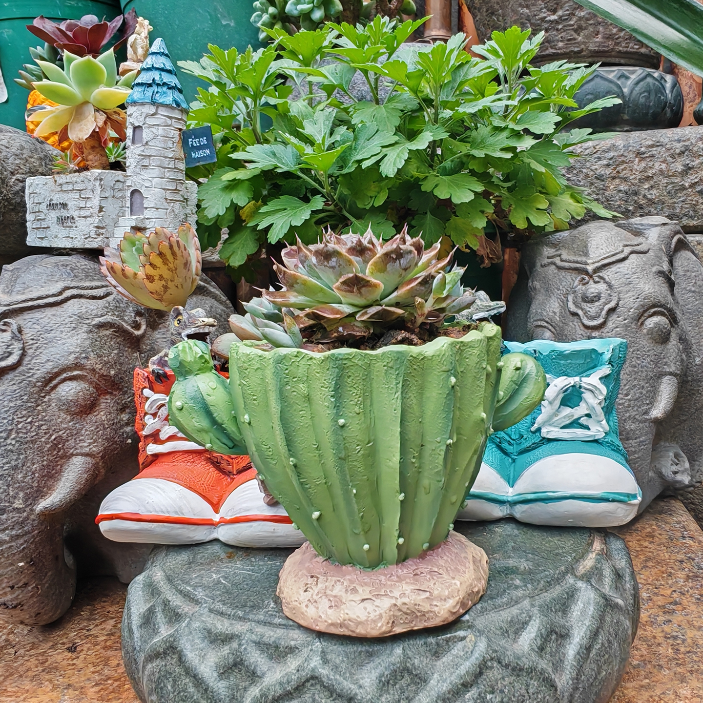 Cactus Flower Planter Pot Cute - Gardening Tools Cute recensie en prijs