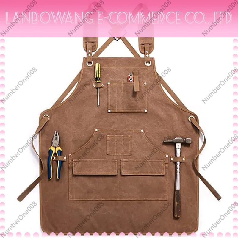 Thickened Canvas Work Apron Cu - Gardening Tools Logo recensie en prijs