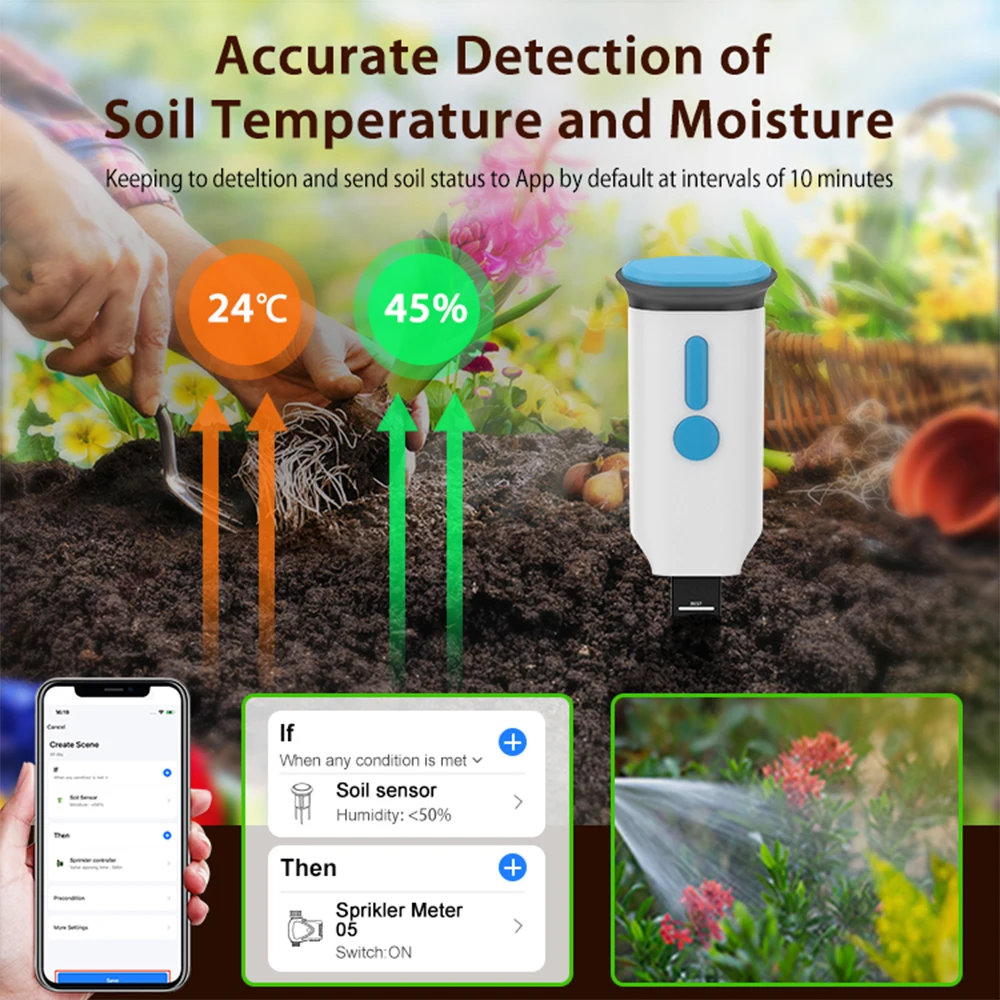 Haozee Tuya Smart WiFi Soil Mo - Moisture Meter Plant recensie en prijs