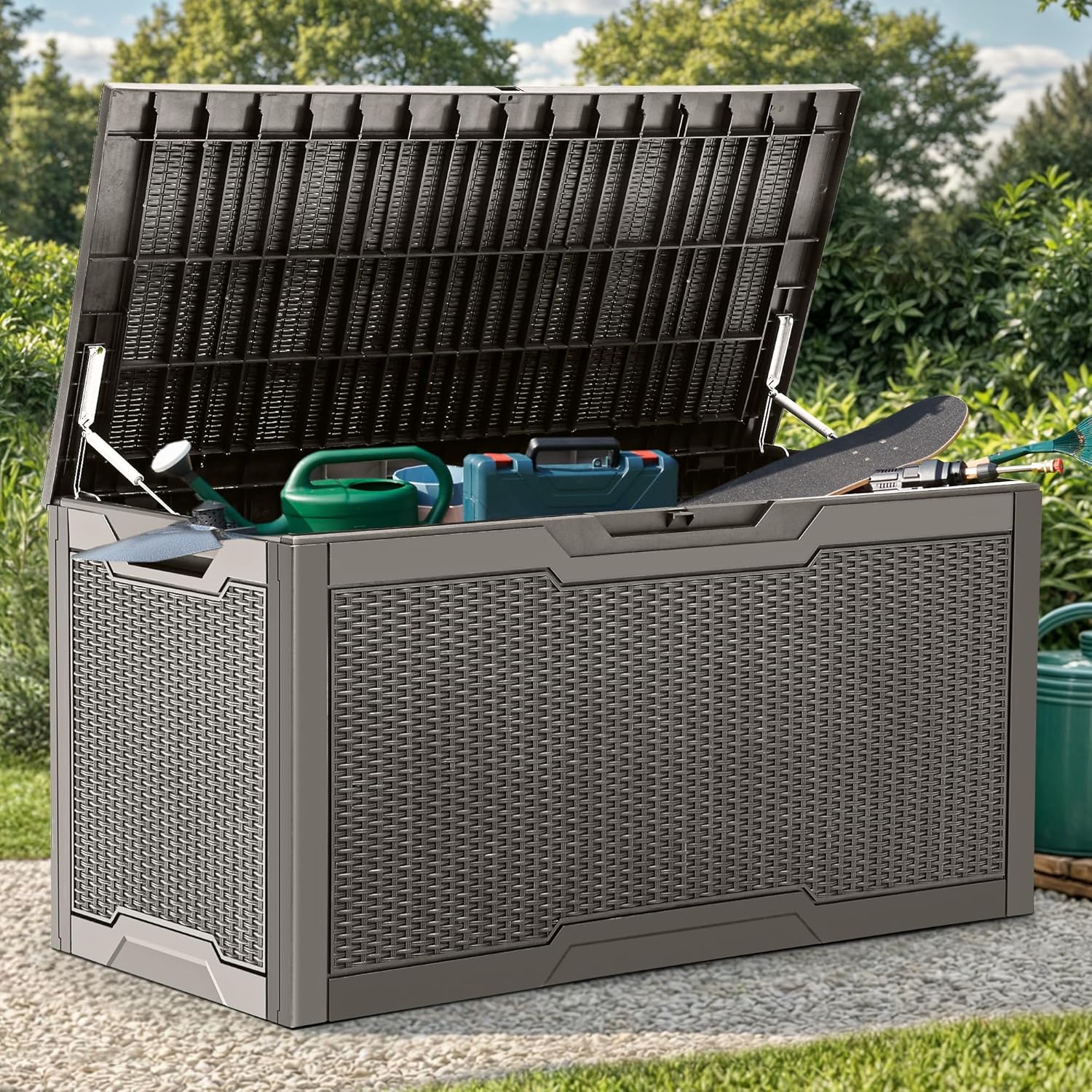 100 Gallon Large Deck Box, Out - Gardening Tools Water recensie en prijs