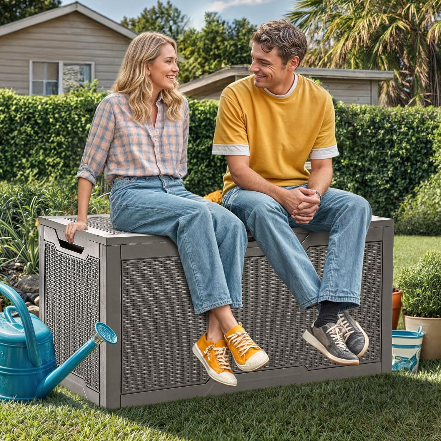100 Gallon Large Deck Box, Out - Gardening Tools Water recensie en prijs