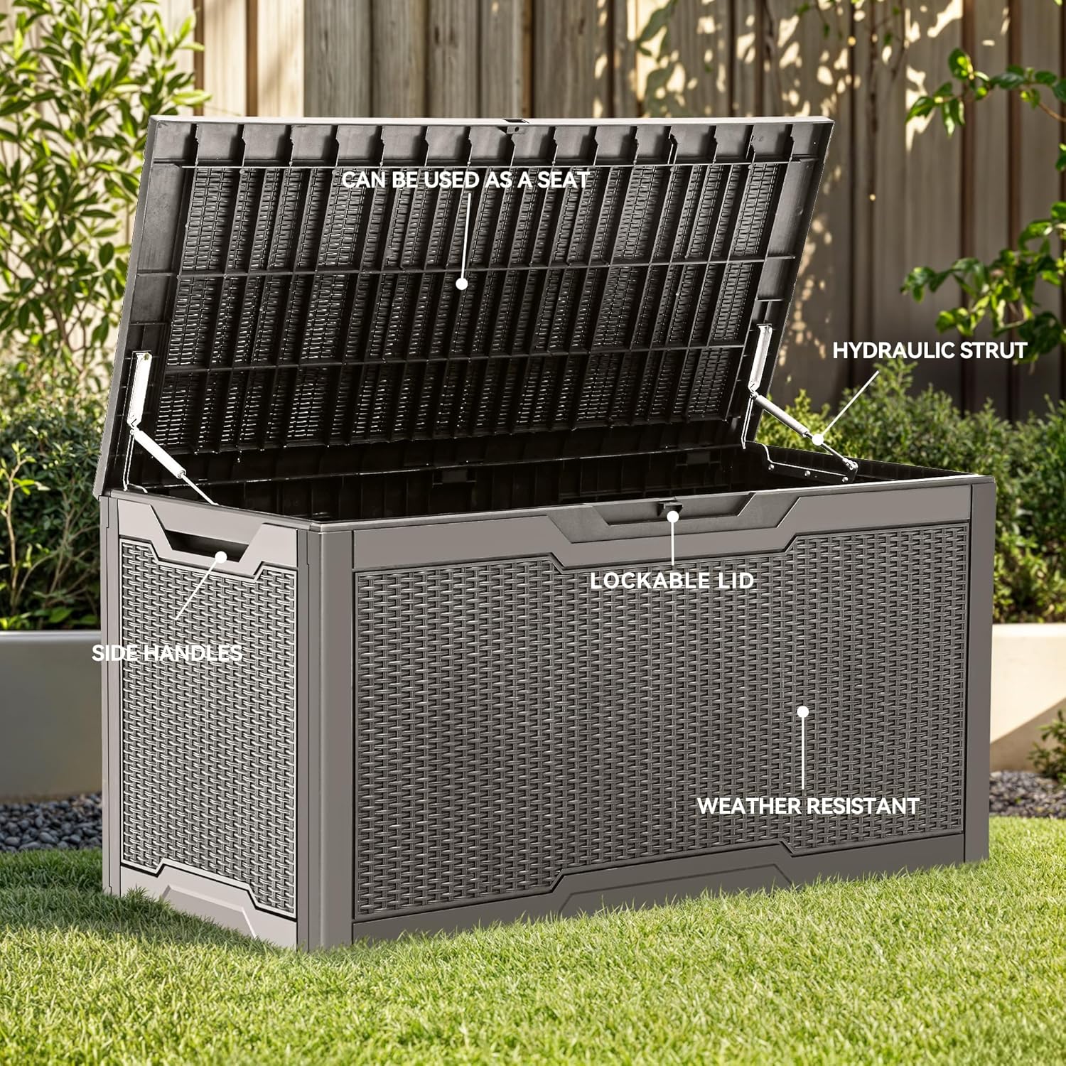 100 Gallon Large Deck Box, Out - Gardening Tools Water recensie en prijs