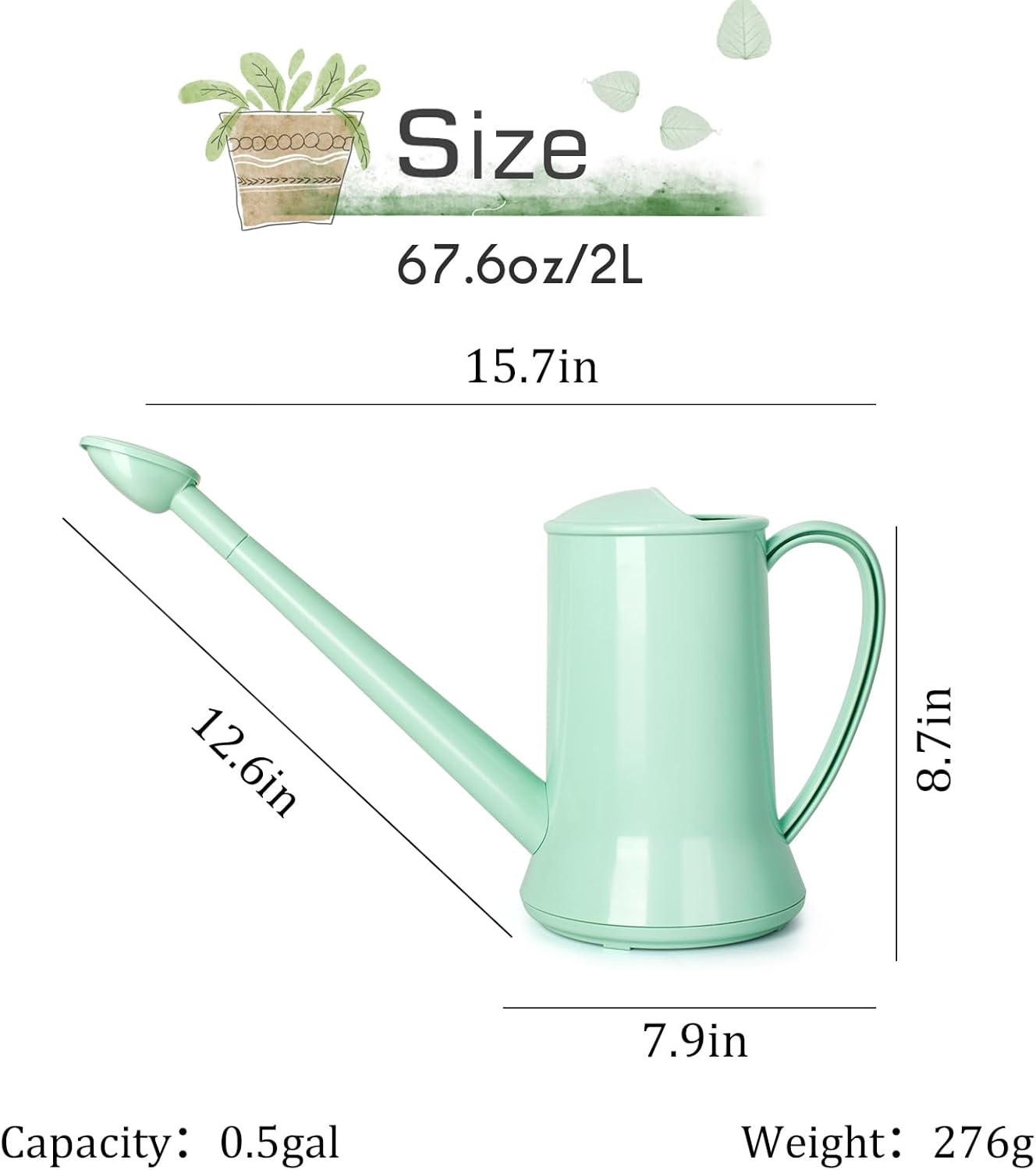 1/2 Gallon Small Indoor Plant  - Watering Can Long Spout recensie en prijs