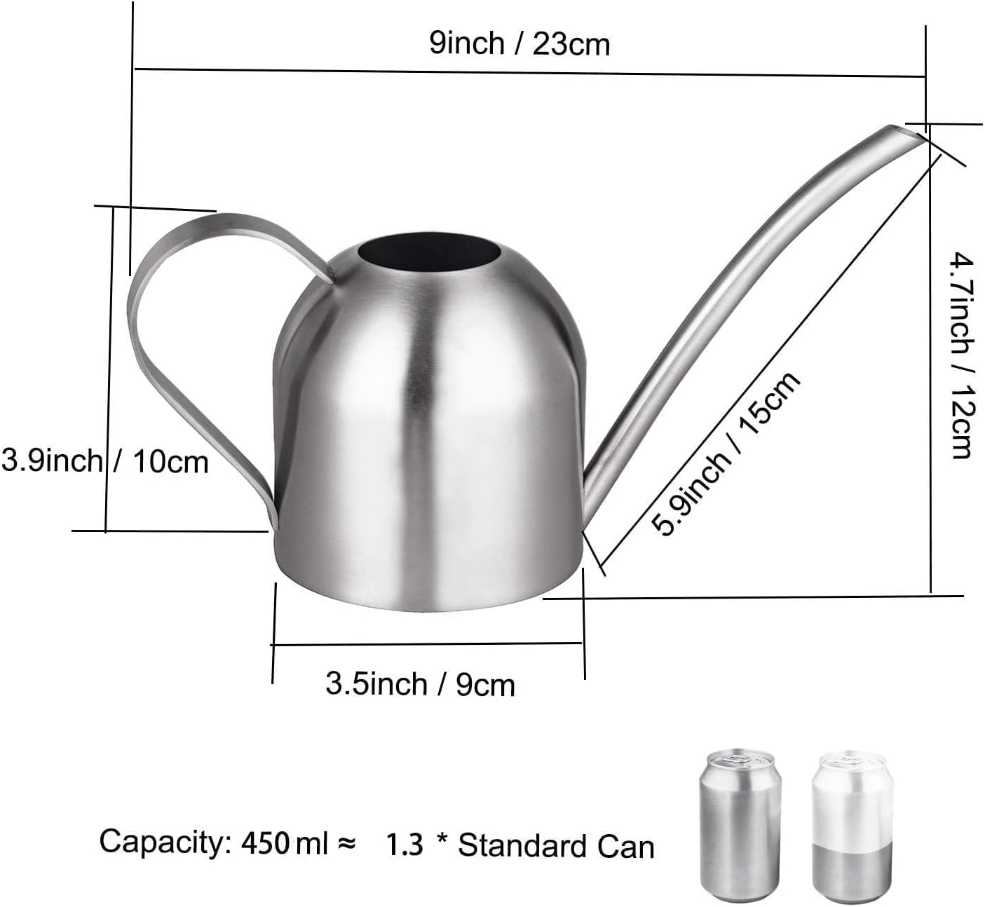 Stainless Steel Small Watering - Watering Can Long Spout recensie en prijs