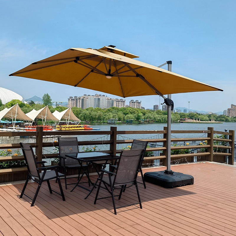 L  Big Size Cantilever Parasol - Gardening Tools Logo recensie en prijs