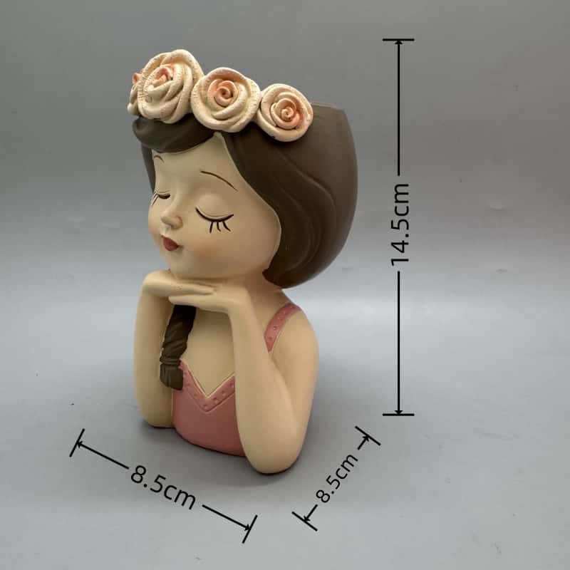 Cute girl flower pot silicone  - Gardening Tools Cute recensie en prijs