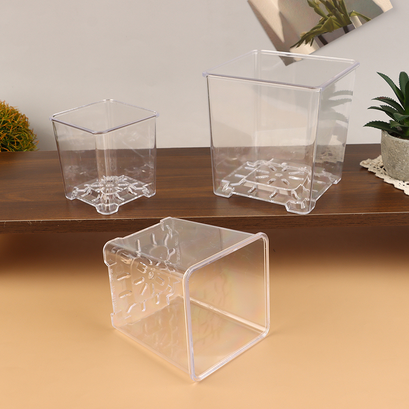 3 Size Square Transparent Acry - Orchid Potting Mix recensie en prijs