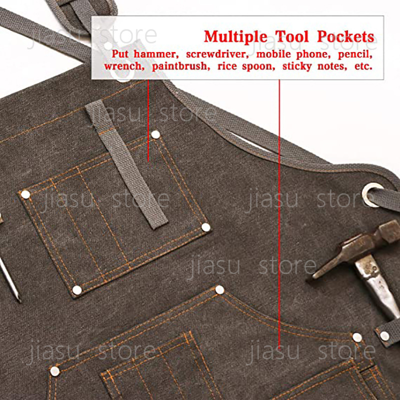 Thick Canvas Tool Apron Custom - Gardening Tools Logo recensie en prijs
