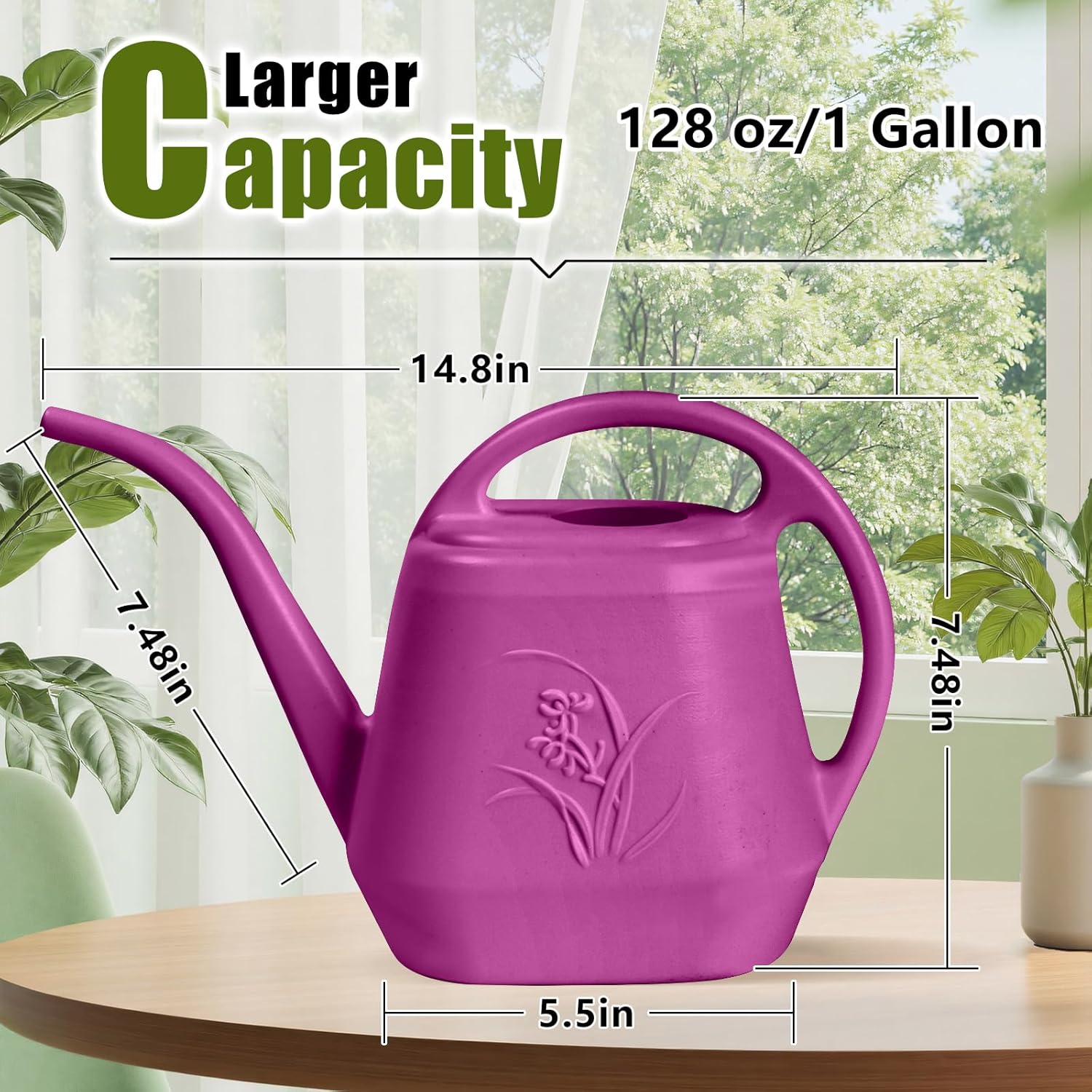 Plastic Watering Can 1 Gallon  - Watering Can Long Spout recensie en prijs