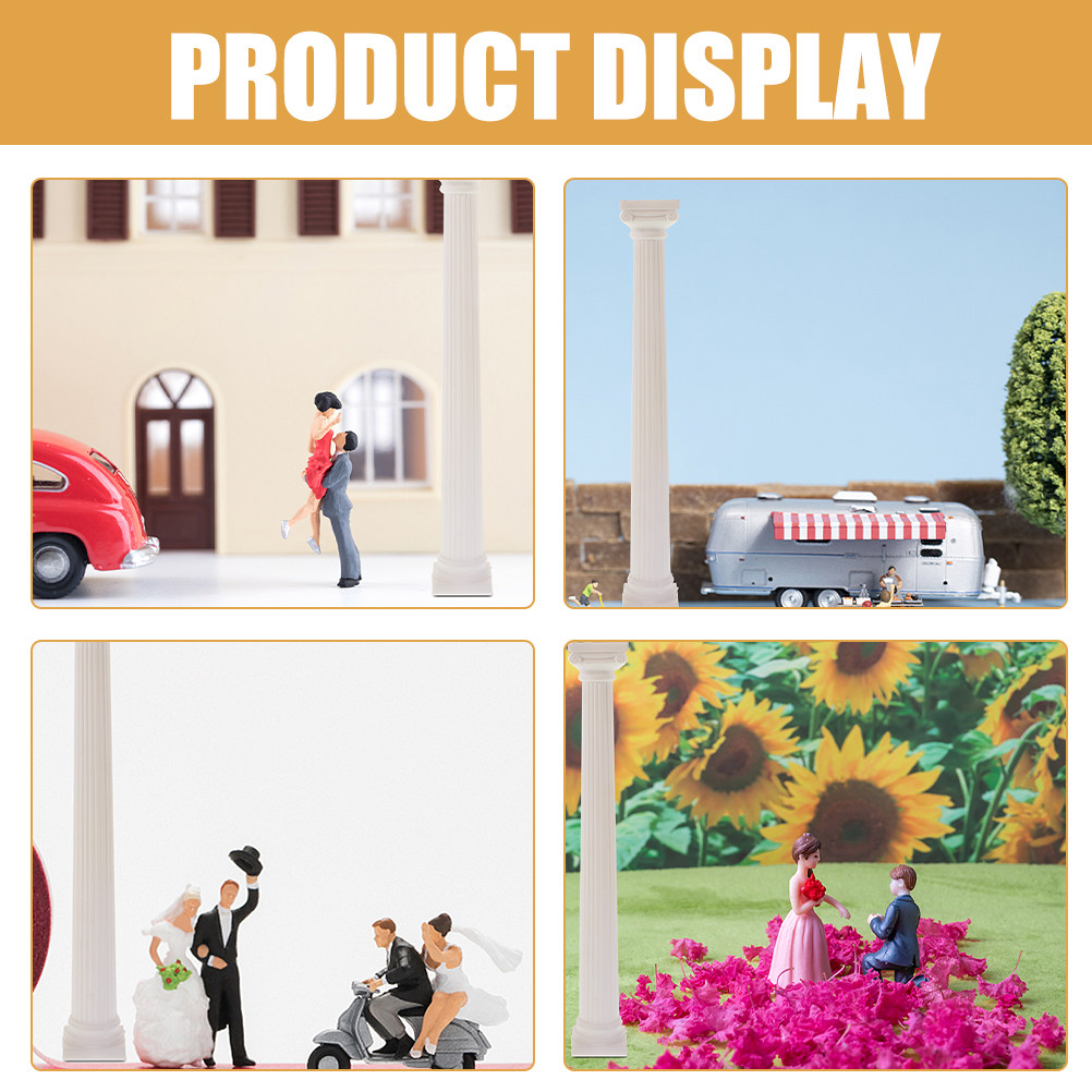 4Pcs Roman Pillar Statue Mini  - Gardening Tools Photo recensie en prijs