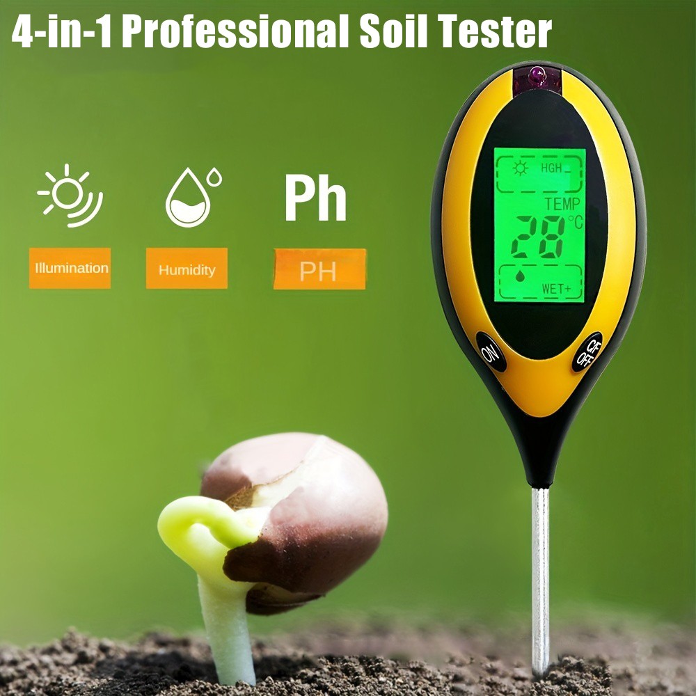 Soil PH Tester 4 in 1 PH Soil  - Moisture Meter Plant recensie en prijs