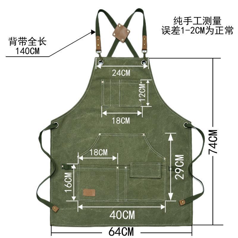Canvas Apron With Multiple Poc - Gardening Tools Logo recensie en prijs