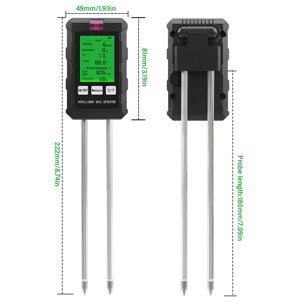 ST03 Six-in-One Soil Tester Mo - Moisture Meter Plant recensie en prijs