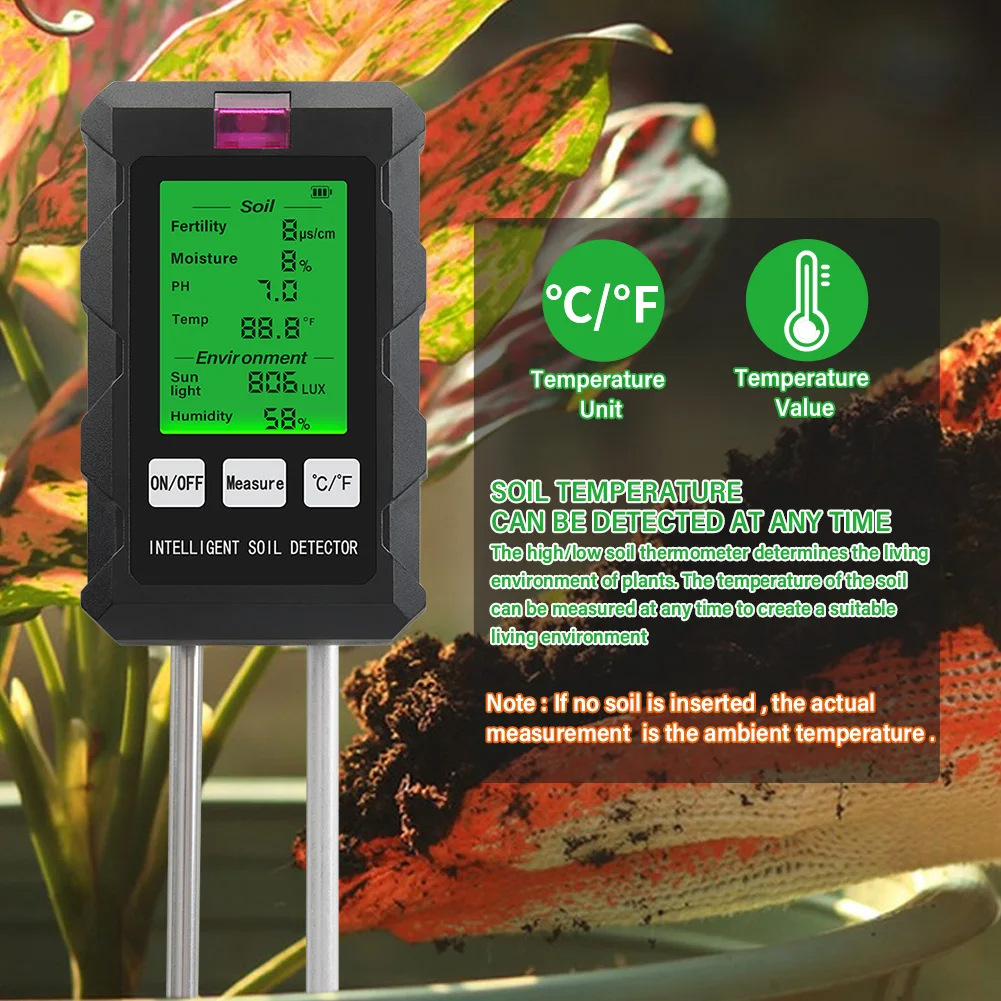 ST03 Six-in-One Soil Tester Mo - Moisture Meter Plant recensie en prijs