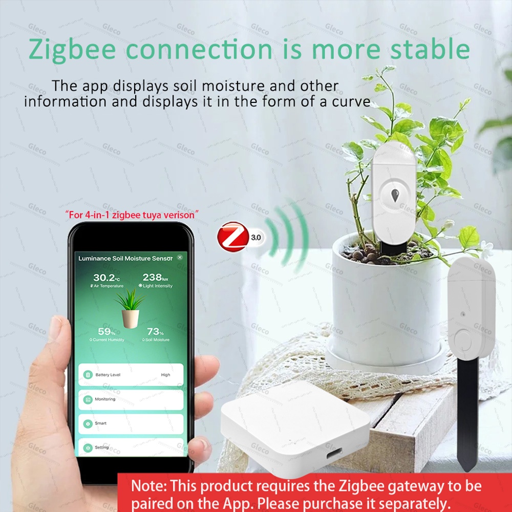 Zigbee Soil Moisture Sensor Me - Moisture Meter Plant recensie en prijs
