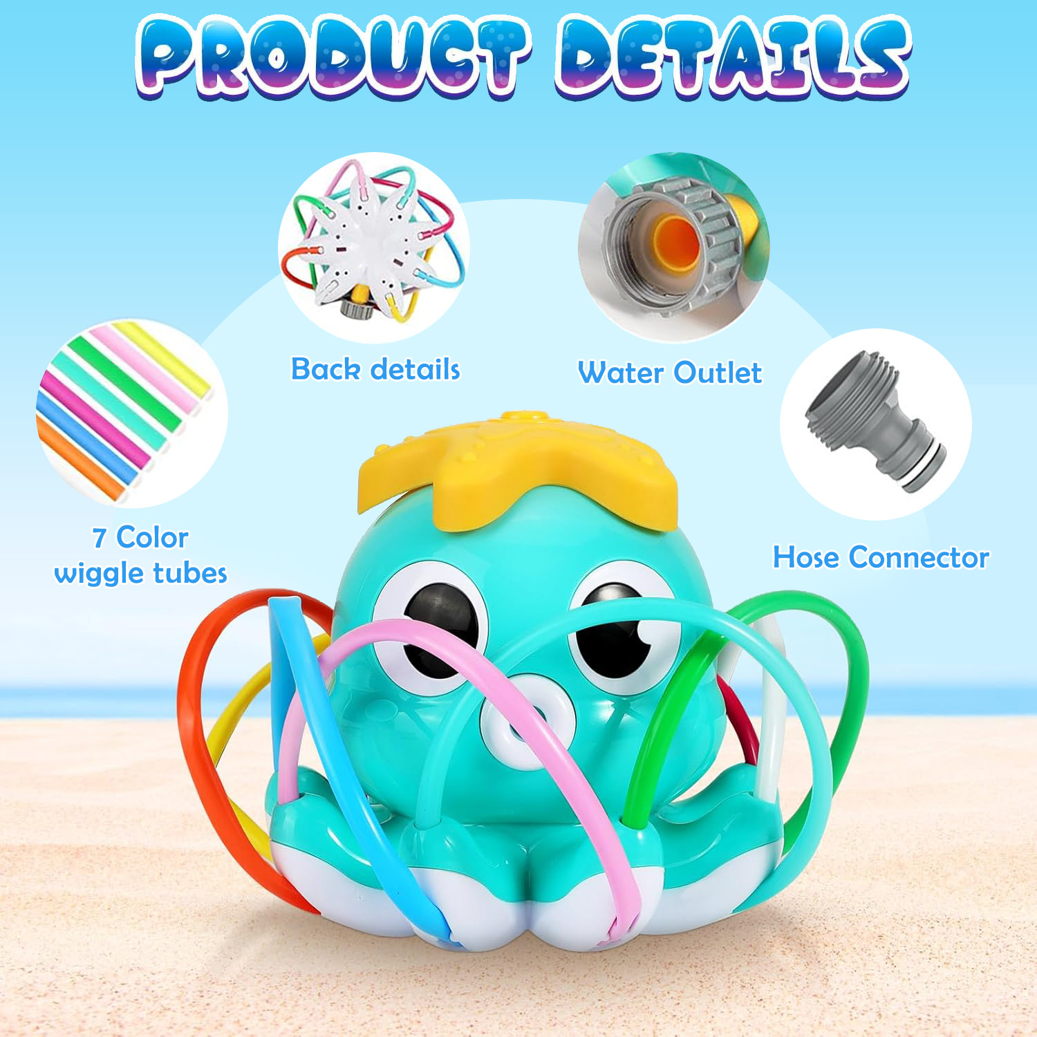 Octopus Sprinkler Water Spray  - Gardening Tools 2 Year Old recensie en prijs
