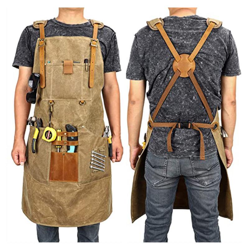 Men Canvas Apron Multifunction - Gardening Tools Logo recensie en prijs