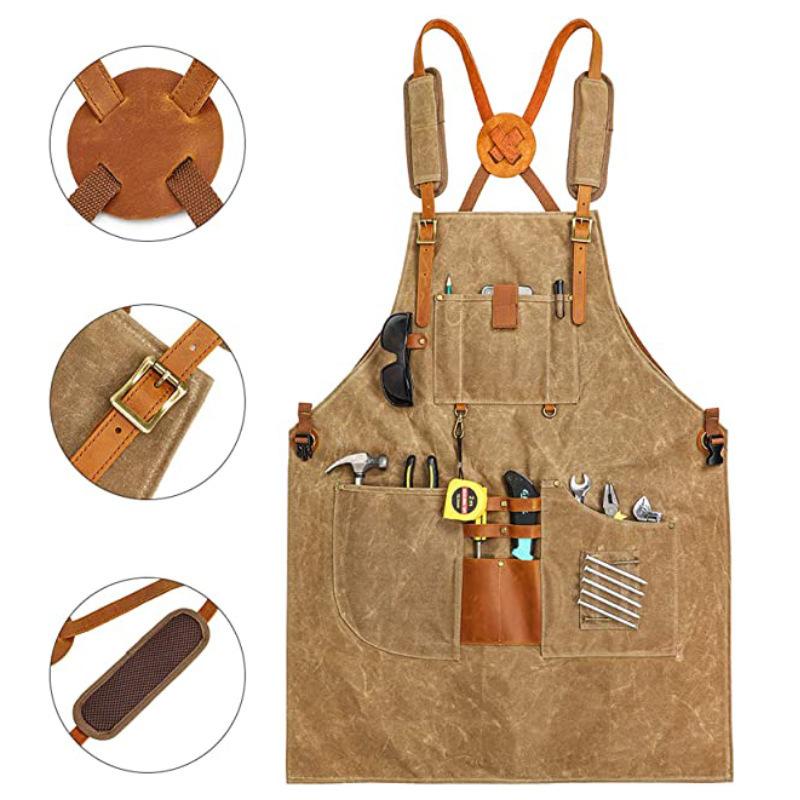 Men Canvas Apron Multifunction - Gardening Tools Logo recensie en prijs