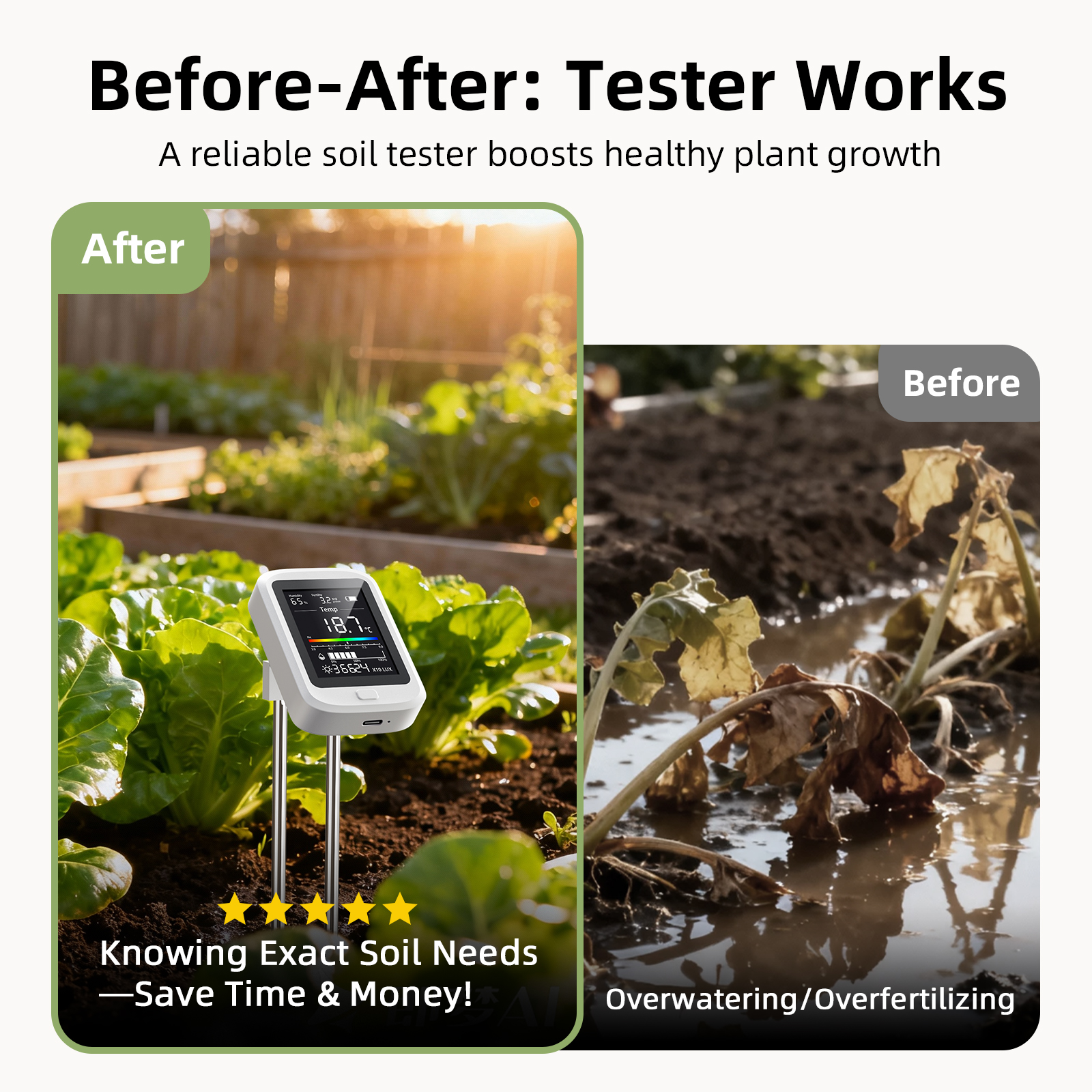 6-in-1 Soil Moisture Meter, Hy - Moisture Meter Plant recensie en prijs