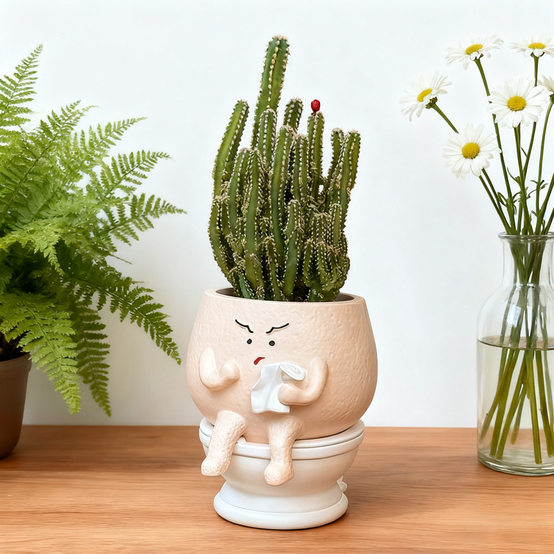 Funny Ghost Toilet Resin Succu - Gardening Tools Cute recensie en prijs