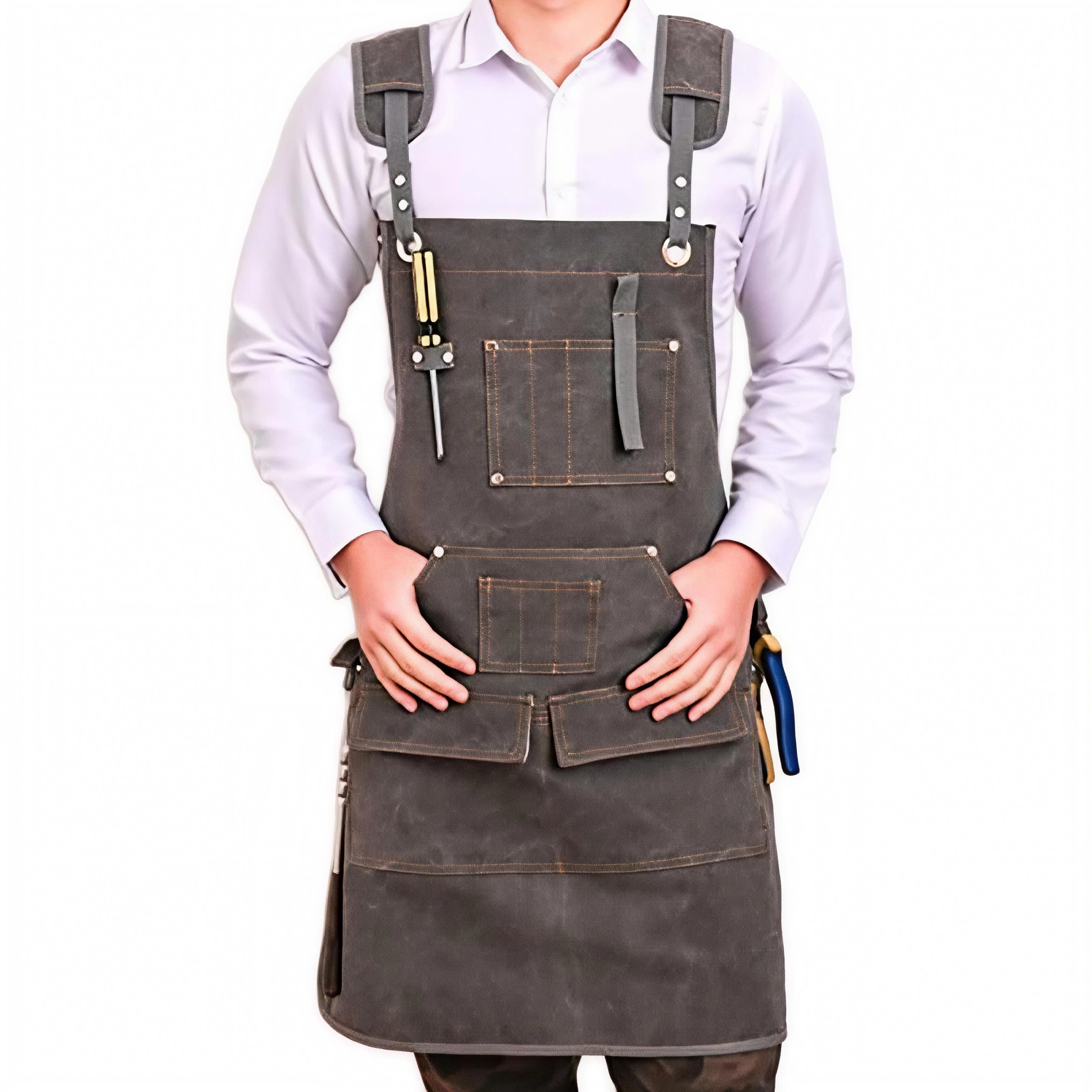 Heavy Duty Canvas Apron Custom - Gardening Tools Logo recensie en prijs