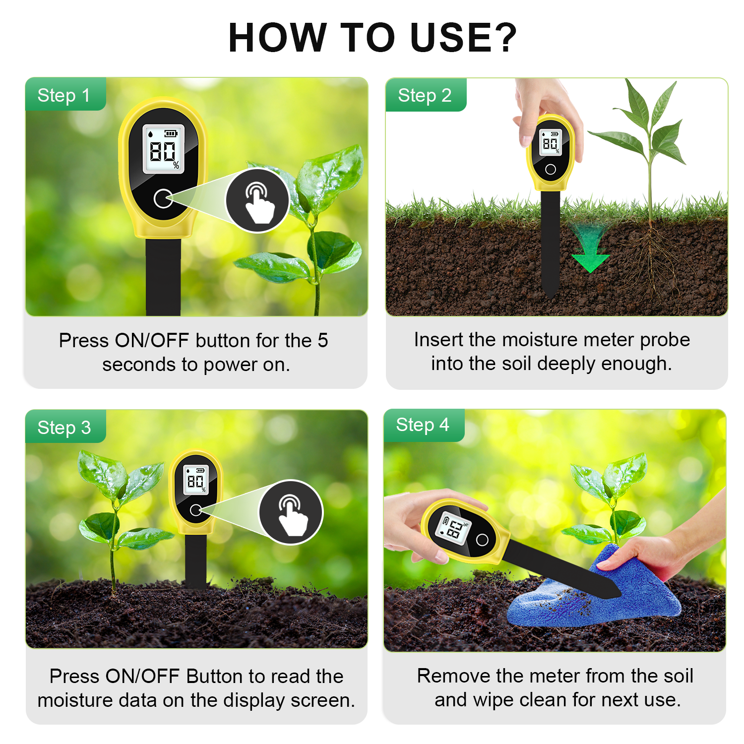 Soil Moisture Sensor Monitor P - Moisture Meter Plant recensie en prijs