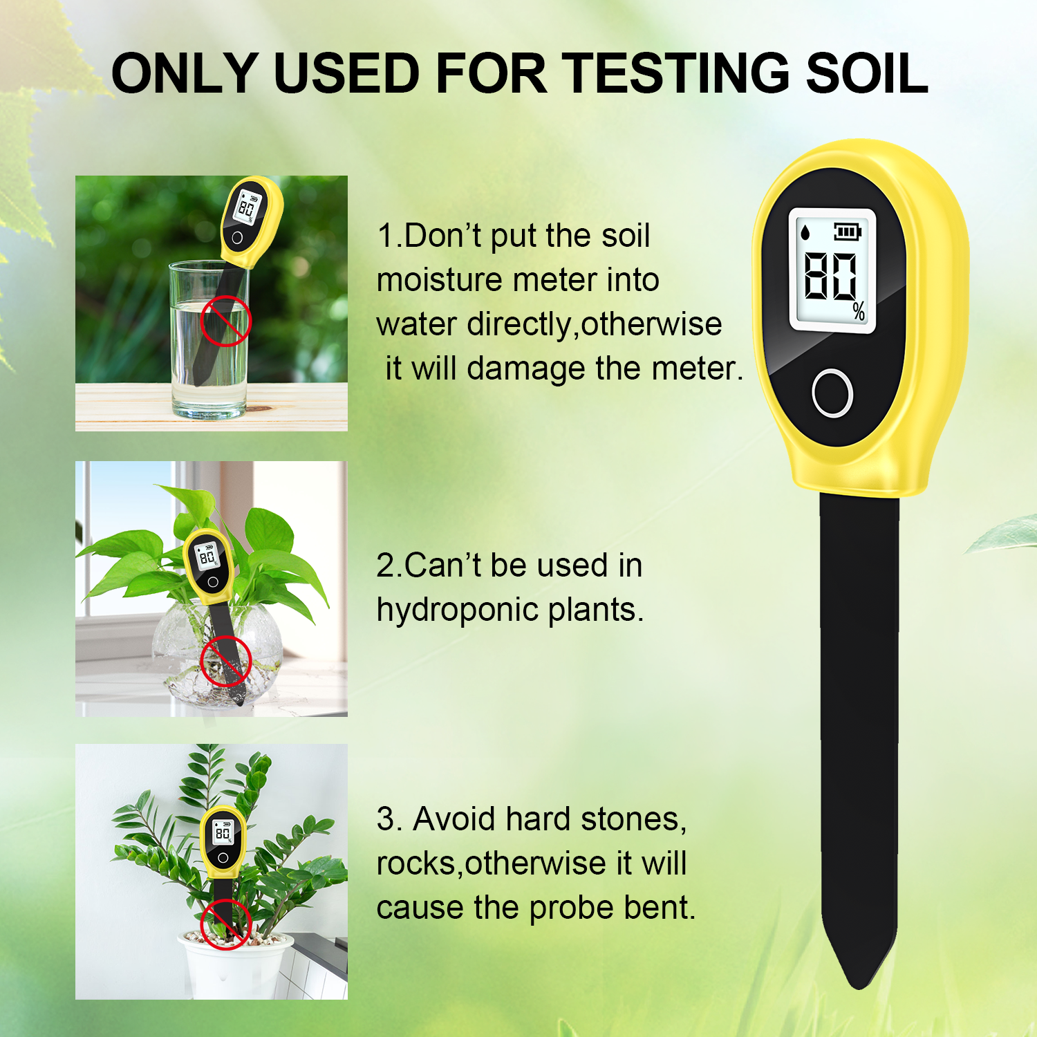 Soil Moisture Sensor Monitor P - Moisture Meter Plant recensie en prijs